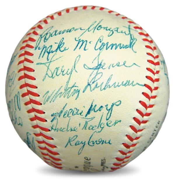 - 1957 New York Giants Team Signed Baseball