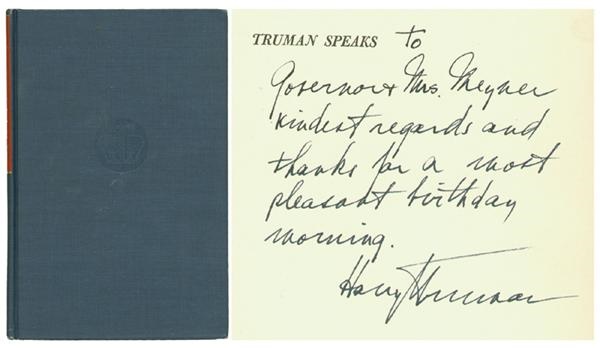- Harry Truman Signed Book
