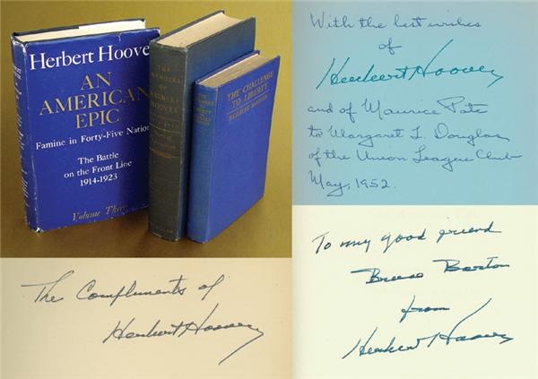 - Herbert Hoover Signed Books (3)