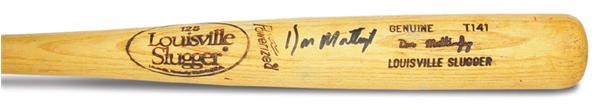 - 1984-85 Don Mattingly Autographed Game Used Bat (34")