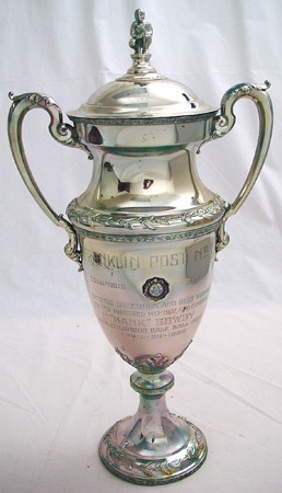 - 1926 Hank Gowdy Figural Baseball Trophy (24" tall)