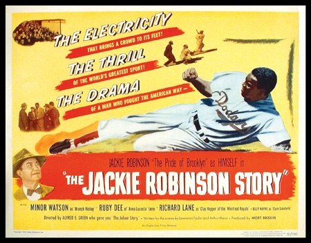 - The Jackie Robinson Story Half Sheet Movie Poster (22”x28”)