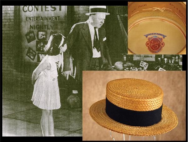 - 1934 W.C. Fields Straw Hat from Co-Star Jane Withers