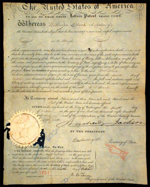 - 1831 Andrew Jackson Signed Document