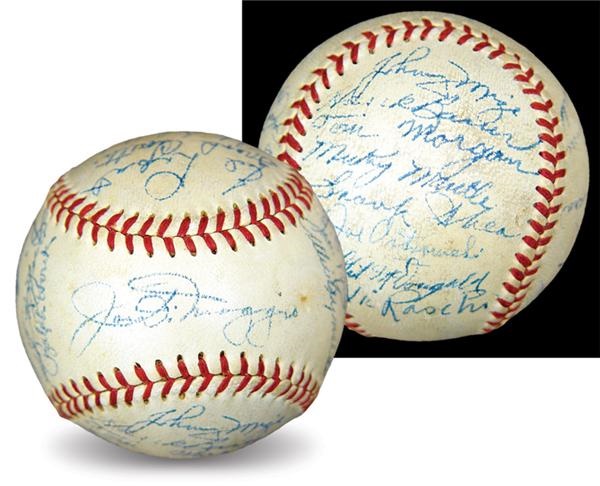 - 1951 New York Yankees Team Signed Baseball
