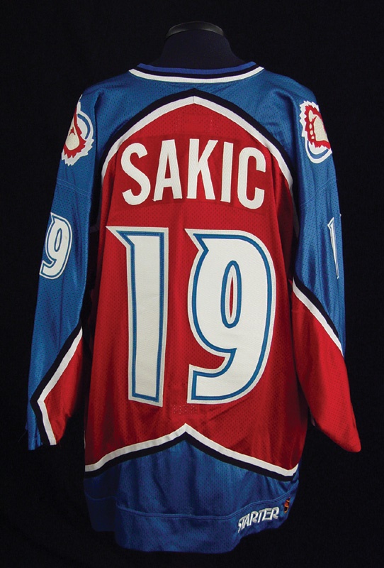 - 1997-98 Joe Sakic Colorado Avalanche Game Worn Jersey