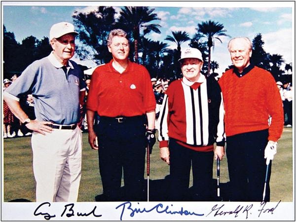 - Three Presidents Signed Photograph (8x10")
