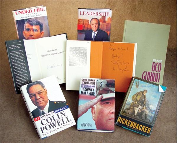 - Political & Military Leaders Signed Book Collection (19)