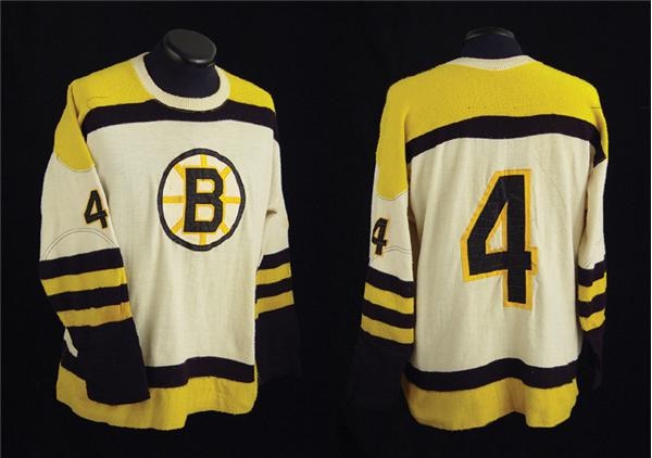 - 1958-59 Bob Armstrong Boston Bruins Game Worn Wool Sweater