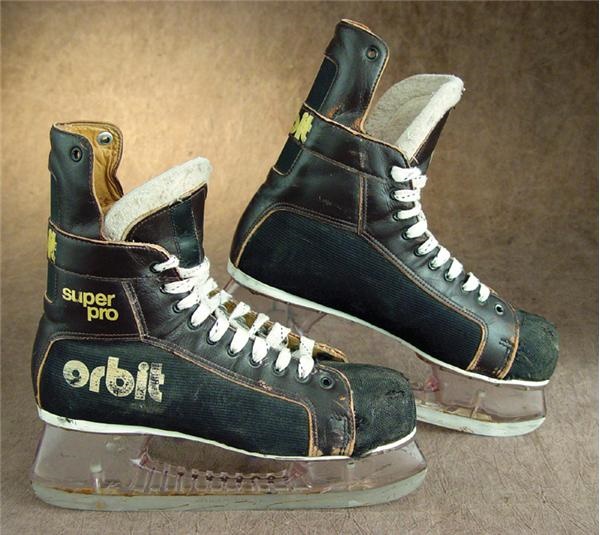 - 1980’s Ray Bourque Game Worn Skates