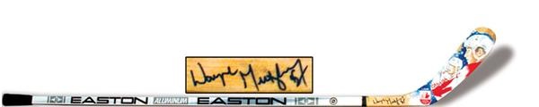 - Wayne Gretzky 1991 “Canada Cup” Hand-painted Game Used Stick