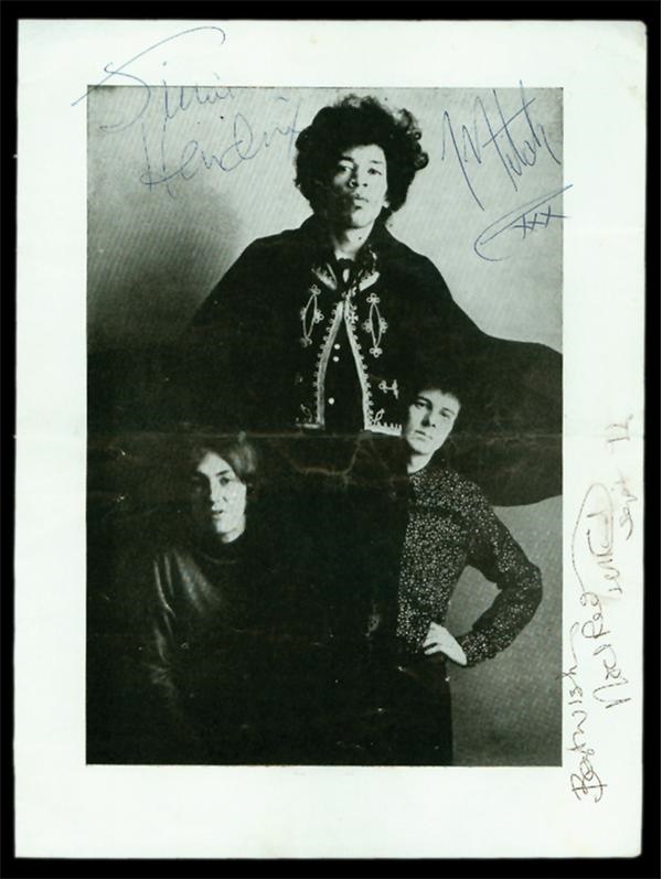 - Jimi Hendrix Autographed Photo (8x10")