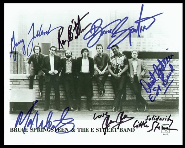 - Bruce Springsteen & The E Street Band Signed Photo (8"x10")