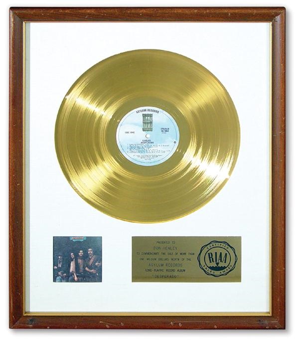 - Eagles "Desperado" Gold Record Award (17.5x21.5")