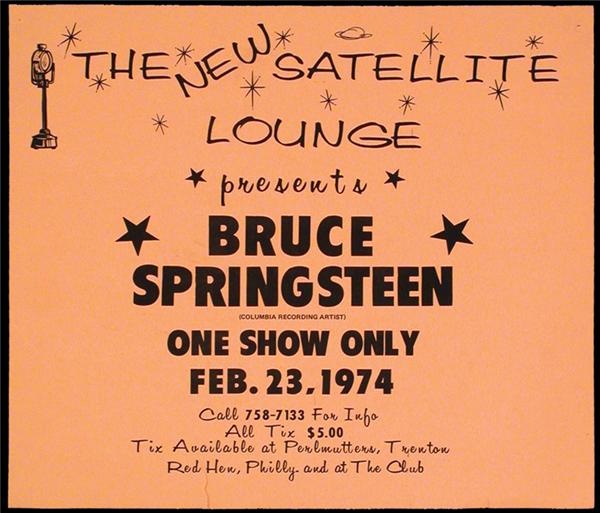 - Bruce Springsteen The New Satellite Lounge Poster (18x19")