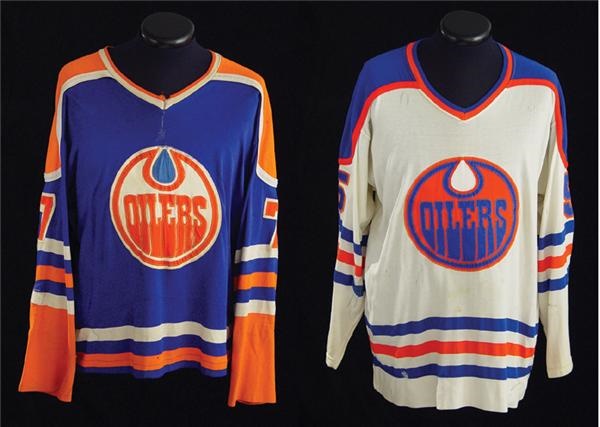 - 1970’s WHA Edmonton Oilers Game Worn Jersey Collection (2)