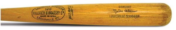 - 1969-72 Matty Alou Autographed Game Used Bat (36")