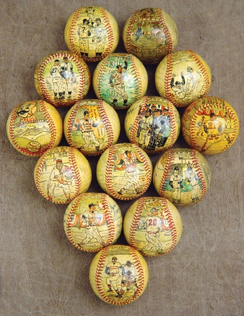 - George Sosnak Hand Painted Baseball Collection (15)