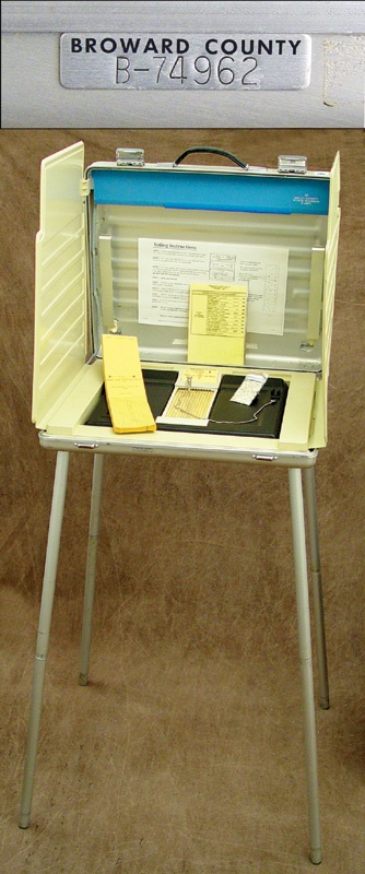 Political - Broward County Voting Stand from Bush-Gore 2000 Presidential Election