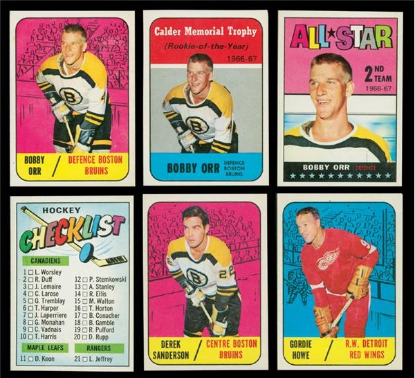 - 1967-68 Topps Hockey Set (1-132) NM-MT