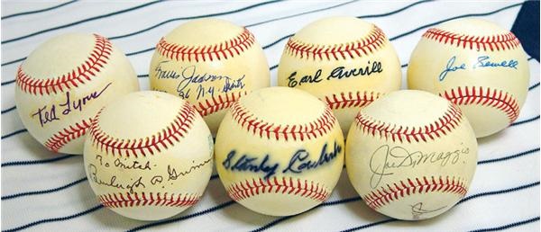 - Hall of Famers Single Signed Baseball Collection (66)