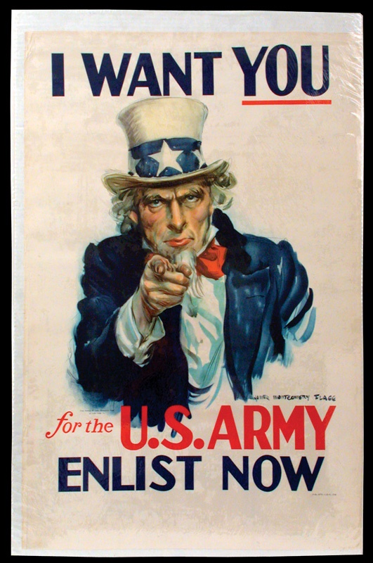 - James Montgomery Flagg "I Want You" WWII Army Poster (26x40")