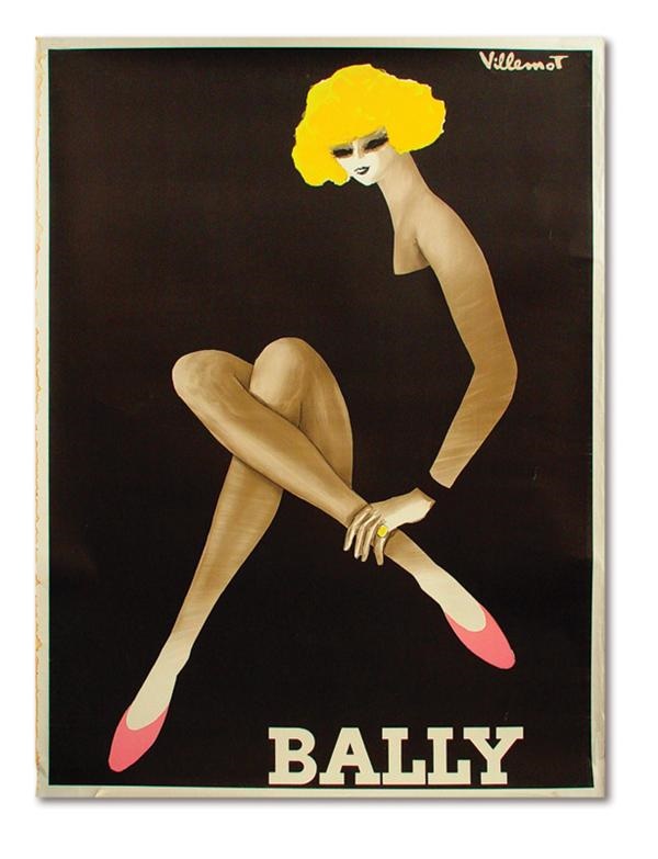 - 1950s Bally French Art Poster (47"x63")