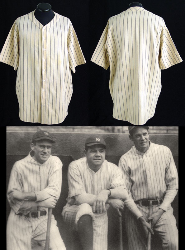 - Circa 1925 Babe Ruth Game Worn Jersey with Photo Documentation