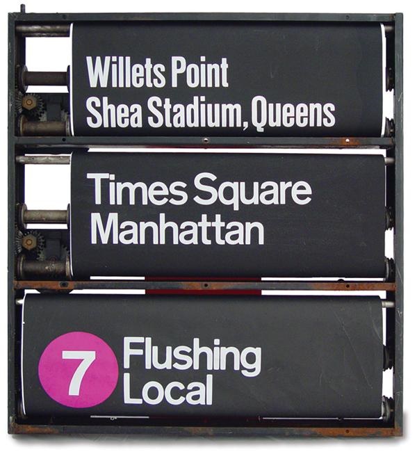 - 1960’s Shea Stadium Train Sign