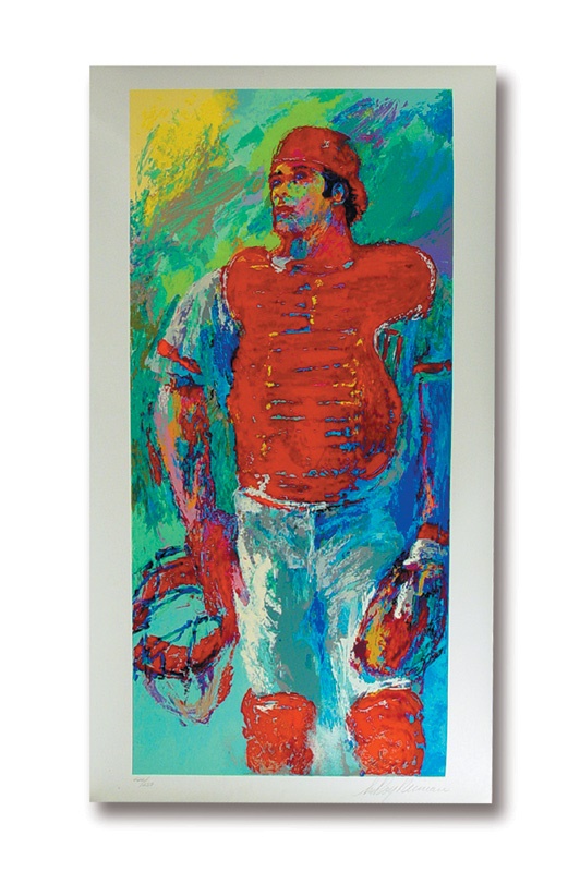 - Johnny Bench Serigraph by LeRoy Neiman (25x46”)