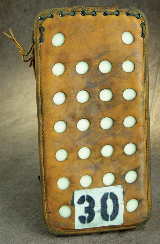 - 1970’s Gerry Cheevers Game Used Blocker