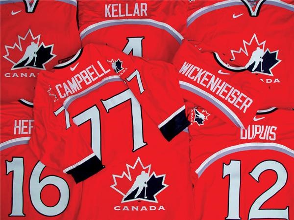 - Team Canada Womens 2000 World Championships Game Worn Jerseys (18)