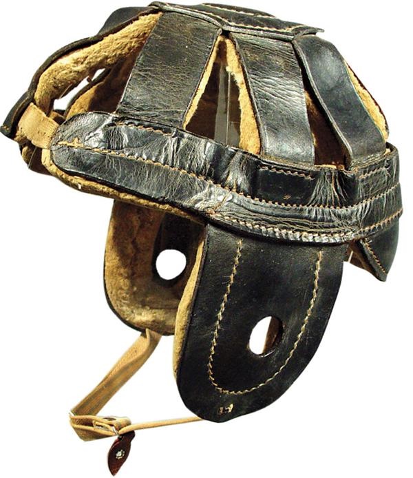 - 1910’s Wright & Ditson Strap Top Football Helmet