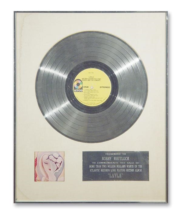 - Derek & the Dominoes Platinum Record Award presented to Bobby Whitlock