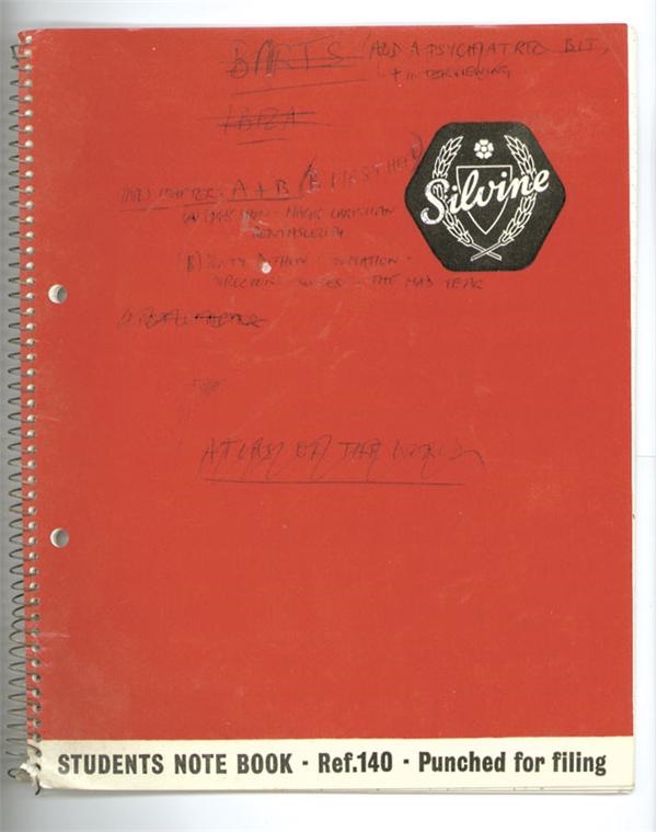 - Graham Chapman / John Cleese Handwritten Notebook