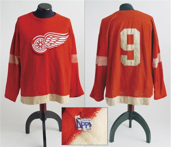 - Circa 1954 Gordie Howe Red Wings Game Worn Wool Sweater