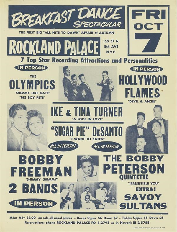 - 1960 Ike & Tina Turner “A Fool In Love” Handbill