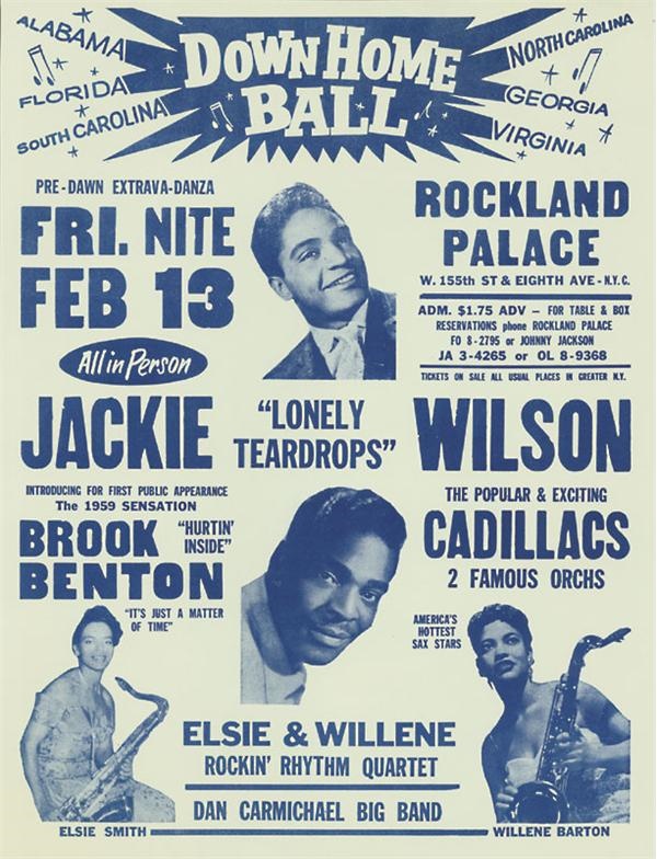 - 1959 Jackie Wilson Down Home Ball Handbill