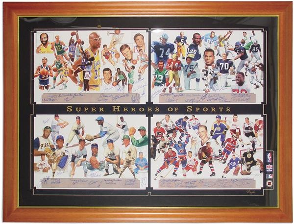 - Super Heroes of Sports Signed Print (29x41”)