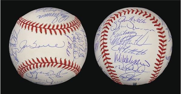 - 2002 New York Yankees Team Signed Baseballs (2)