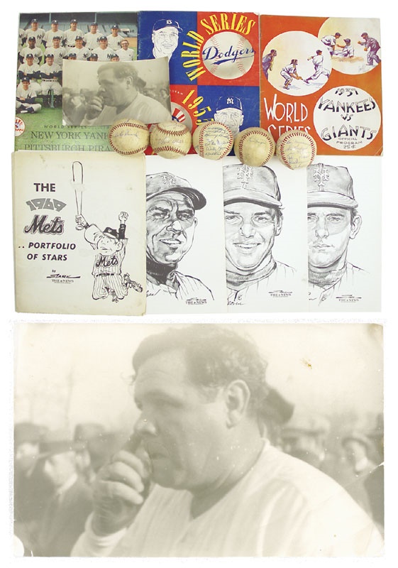 - Vintage New York Baseball Assorted Memorabilia Collection (10)