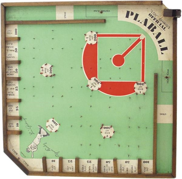 - 1930’s Lou Gehrig’s Official “Playball” Board Game