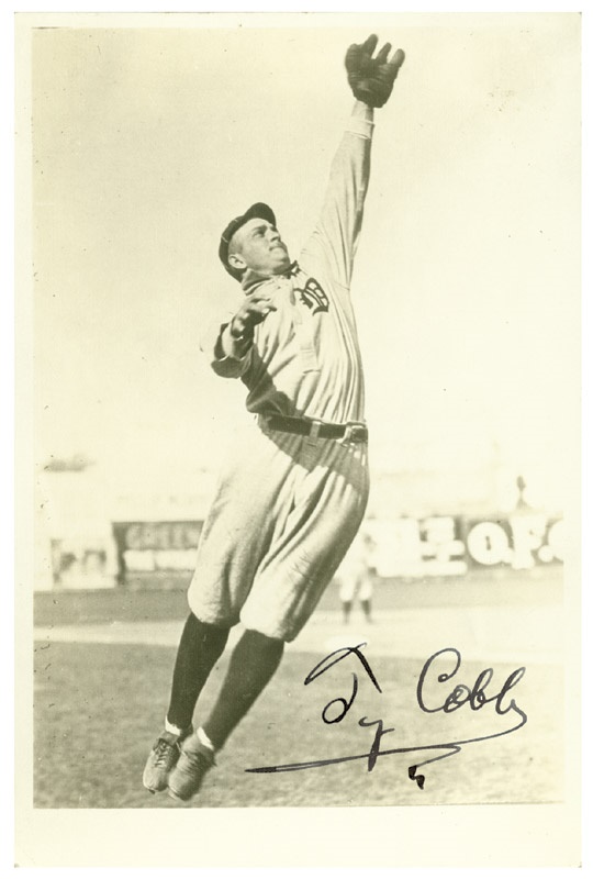 - Ty Cobb Signed Burke Photo (4x6”)