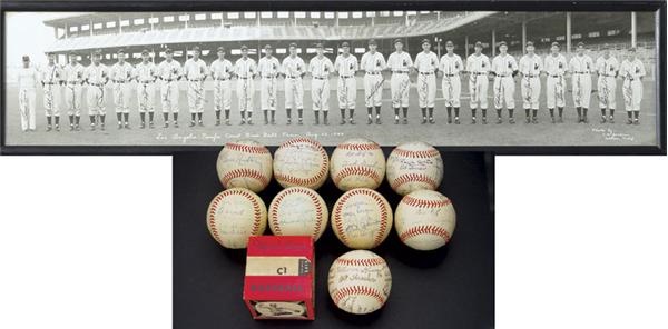 - Signed & Unsigned Baseball Collection w/ PCL Signed Panorama (27)