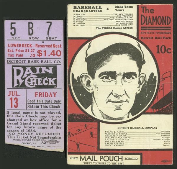 - Babe Ruth 700th Home Run Game Ticket Stub & Program
