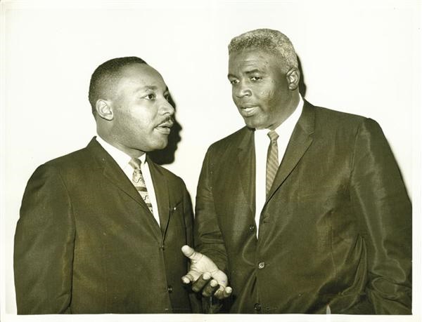- Jackie Robinson & Dr. Martin Luther King Wire Photograph (7x9”)