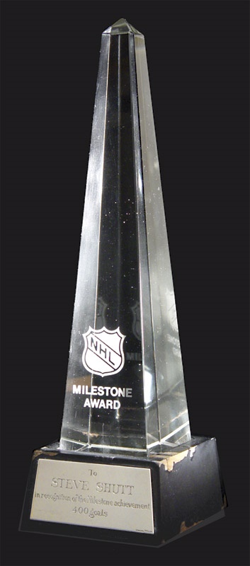 - Steve Shutt's NHL Milestone Award (11")