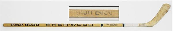 - Steve Shutt Game Used Stick from the Final Game of the 1979 Stanley Cup