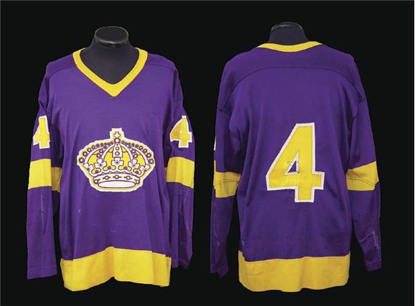 - Early 1970’s Los Angeles Kings Game Worn Gilles Marotte Jersey.