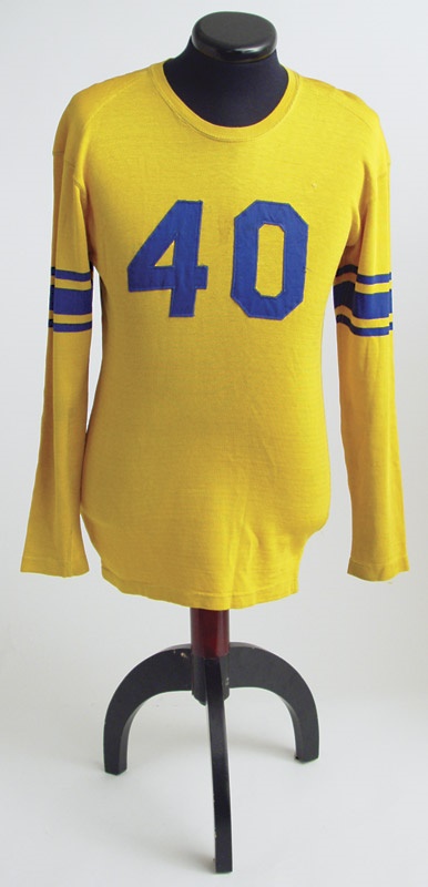 - Cleveland Rams #40 Gold Game Worn Jersey
